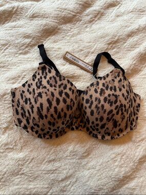 SKIMS Leopard Print Underwire Bra - Tan & Black